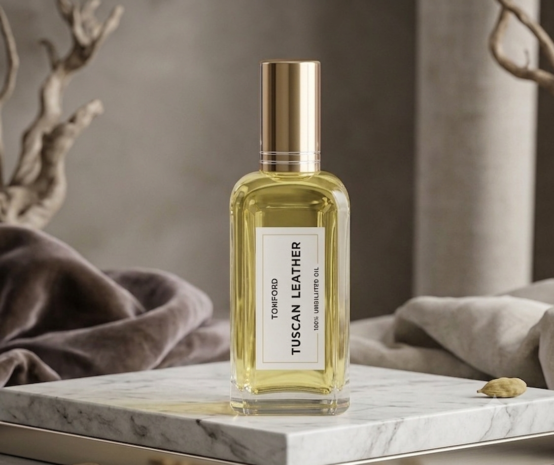 Tuscan Leather perfume bottle